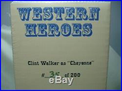 Clint Walker CHEYENNE Western TV Show Action Figure Signed L. E #35/200