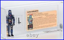 Cobra Commander G. I. Joe 1984 Hasbro Vintage CAS Graded 85+ Figure Toy With Card