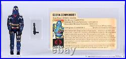 Cobra Commander G. I. Joe 1984 Hasbro Vintage CAS Graded 85+ Figure Toy With Card