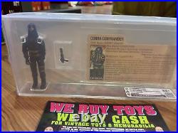 Cobra Commander G. I. Joe 1984 Hasbro Vintage CAS Graded 85+ Figure Toy With Card