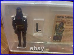 Cobra Commander G. I. Joe 1984 Hasbro Vintage CAS Graded 85+ Figure Toy With Card