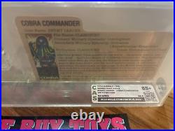 Cobra Commander G. I. Joe 1984 Hasbro Vintage CAS Graded 85+ Figure Toy With Card