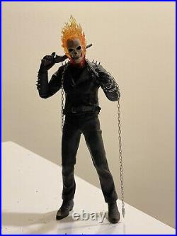 Complete! Hot Toys Ghost Rider & Hell Cycle Nicolas Cage 1/6 Figure mms133