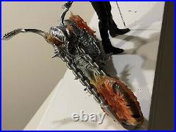 Complete! Hot Toys Ghost Rider & Hell Cycle Nicolas Cage 1/6 Figure mms133