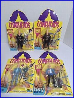 Complete Set Of 4 Coneheads Action Figures Vintage Playmates 1993 New Sealed