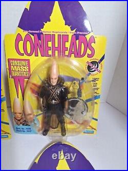 Complete Set Of 4 Coneheads Action Figures Vintage Playmates 1993 New Sealed