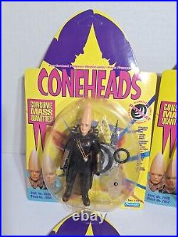 Complete Set Of 4 Coneheads Action Figures Vintage Playmates 1993 New Sealed