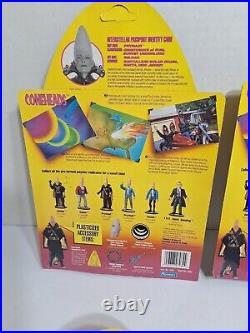 Complete Set Of 4 Coneheads Action Figures Vintage Playmates 1993 New Sealed