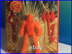 Crystar Action Figure Moltar Remco ALN Mexico vtg 1983 toy moc lava man sealed