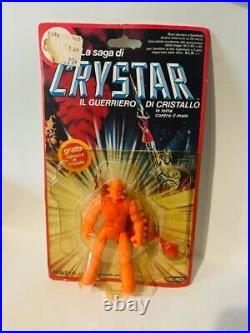 Crystar Action Figure Moltar Remco ALN Mexico vtg 1983 toy moc lava man sealed