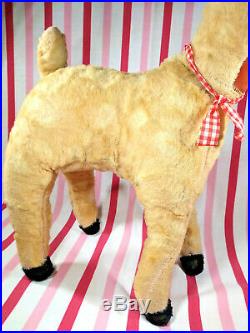 Darling Vintage Columbia Toy Products Rubber Face Reindeer KoKo 21 Tall Deer