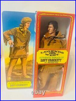 Davy Crockett Empire vtg Figure 1973 Legends West Cowboy Excel Box 9.5 RARE