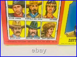 Davy Crockett Empire vtg Figure 1973 Legends West Cowboy Excel Box 9.5 RARE