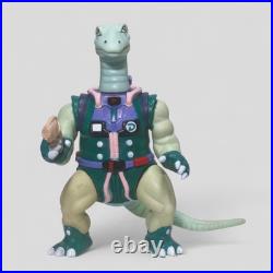 Dinosaucers Bronto Thunder? Glasslite Brazil Vintage Figure With 3d Weapon