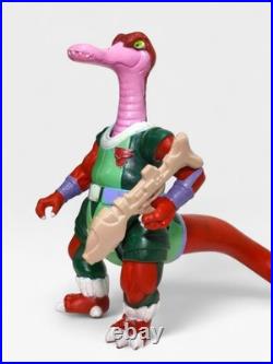 Dinosaucers Quackpot Glasslite Brazil Vintage Figure With 3d Weapon Rare