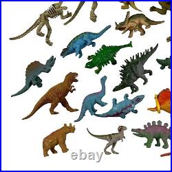 Dinosaur Toys Mixed Lot of 56 Action Figures Prehistoric Dinos Vintage Plastic