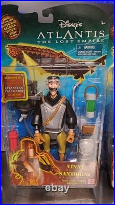 Disney ATLANTIS The Lost Empire Movie DISNEY Action Figure Toy Lot Vintage