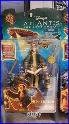 Disney ATLANTIS The Lost Empire Movie DISNEY Action Figure Toy Lot Vintage