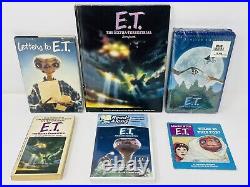 E. T. The Extraterrestrial Bicycle, Plush, VHS Movie, Vintage PVC Figures Toy Lot