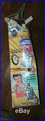 EVEL KNIEVEL Chopper +Figure & Helmet +Energizer & BOX with Instructions