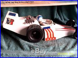 EVEL KNIEVEL DRAGSTER & ACTION FIGURE. TOY WITH ORIGINAL BOX IDEAL 1970s