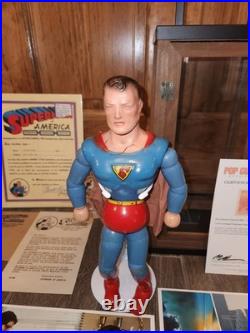 EXTREMELY RARE 1940 Superman Wood and Composition Jointed Doll by Ideal + EXTRAS EXTREMELY RARE 1940 Superman Wood and Composition Jointed Doll by Ideal + EXTRAS
