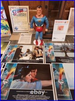 EXTREMELY RARE 1940 Superman Wood and Composition Jointed Doll by Ideal + EXTRAS