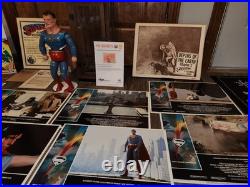 EXTREMELY RARE 1940 Superman Wood and Composition Jointed Doll by Ideal + EXTRAS