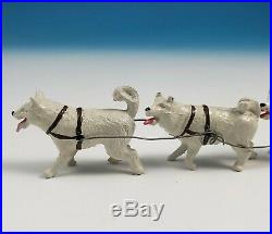 Eccles Recast Taylor & Barrett Sled Dogs Fur Trapper Wolf Lead Figure Toy Set