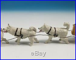 Eccles Recast Taylor & Barrett Sled Dogs Fur Trapper Wolf Lead Figure Toy Set