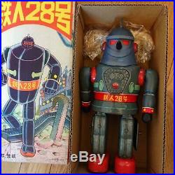 Electric Tetsujin 28 Tin Toy Robot Figure Vintage from Japan Free Shipping