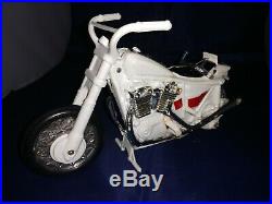 Evel Knievel 1970's Stunt Cycle & Action Figure with Yellow Launcher & BoxWORKS