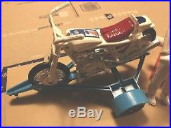 Evel Knievel 1970s Vintage Stunt Cycle & Action Figure, trailer, VGC
