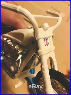 Evel Knievel 1970s Vintage Stunt Cycle & Action Figure, trailer, VGC