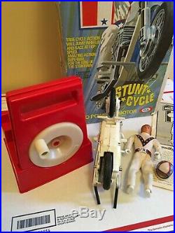 Evel Knievel 2nd Edition Stunt Cycle Ideal 1973 Action Figure Ram Horn Helmet