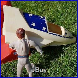 Evel Knievel Canyon Sky Cycle Vintage 1970's IDEAL Toys + Gyro & Figure