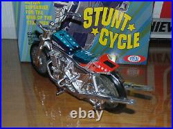 Evel Knievel Chrome Stunt Cycle Set, Figure & Energizer, Boxed And Unique