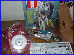 Evel Knievel Chrome Stunt Cycle Set, Figure & Energizer, Boxed And Unique