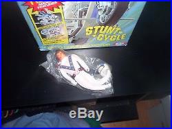 Evel Knievel GT Stunt Cycle Toy Motorcycle Gyro & Figure (Mint In Box) Unused