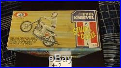 Evel Knievel GT Stunt Cycle Toy Motorcycle Gyro & Figure (Mint In Box) Unused