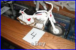 Evel Knievel Lot Of 8 Figures 4 Stunt Cycles And 4 Helmets