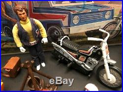 Evel Knievel Road and Trail Adventure Set, Figure, Trail Bike, Energizer, Box