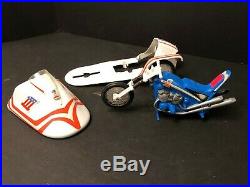 Evel Knievel Sidewinder, Launcher, Figure, Helmet, Belt, Box ULTRA RARE