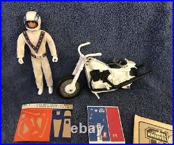 Evel Knievel Stunt Cycle 1970s WithBox, Cycle, Figure, Energizer & Manual 3407-4