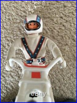 Evel Knievel Stunt Cycle Action Figure Energizer in Original Box 1973 WORKS