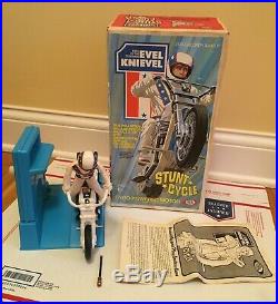 Evel Knievel Stunt Cycle Ideal 1974 With Action Figure Original Box Working