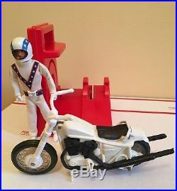 Evel Knievel Stunt Cycle Ideal 1975 With Action Figure Energizer Works