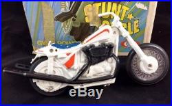 Evel Knievel Stunt Cycle Launcher 1973 Action Figure Helmet Box Instructions