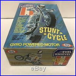 Evel Knievel Stunt Cycle MIB Figure, Helmet, Belt, Energizer Nice Box and Insert