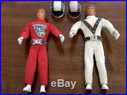 Evel Knievel Stunt Cycle Motorcycle Works- Nice & 2 Near Mint Evel Figures! VGC